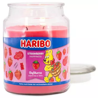 Lumanare parfumata HARIBO Strawberry Happiness 510 g Lumanare parfumata HARIBO Strawberry Happiness 510 g
