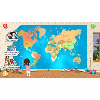 Alaysky Globe 25 cm Glob fizic în relief, etichete în limba engleză