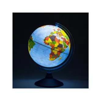 Globul Alaysky 32 cm Glob fizic și politic în relief cu iluminare de fundal cu LED-uri, în slovacă