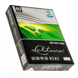 Hârtie de birou Lettura 60 Copy A4/80g - alb reciclat, 500 de coli Hârtie de birou Lettura 60 Copy A4/80g - alb reciclat, 500 de coli