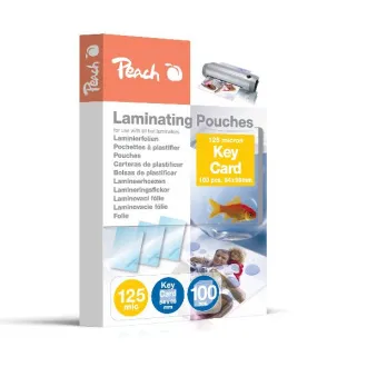 Folie de laminare PEACH pentru chei electronice (64x99mm), 125mic, 100 buc