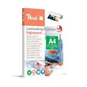 Folie de laminare PEACH A4 (303x216mm), 80mic, viteză mare, 100 buc