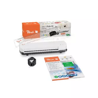Kit de laminare Peach 4 in1 PBP300, set laminator PL707, cutter PC100-04, mix de folii și cutter de role