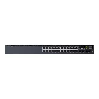 Dell Networking S3124, L3, 24x 1GbE, 2xCombo, 2x porturi fixe 10GbE SFP , stivuire, flux de aer IO către PSU, 1x AC PSU Dell Networking S3124, L3, 24x 1GbE, 2xCombo, 2x porturi fixe 10GbE SFP , stivuire, flux de aer IO către PSU, 1x AC PSU