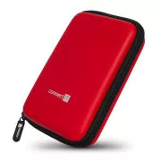 Carcasă de protecție rigidă CONNECT IT HardShellProtect pentru HDD de 2,5", roșie