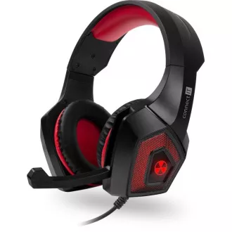 CONNECT IT BATTLE RNBW Ed. 2 căști gaming cu microfon, USB, mufă de 3,5 mm, NEGRU-ROSU CONNECT IT BATTLE RNBW Ed. 2 căști gaming cu microfon, USB, mufă de 3,5 mm, NEGRU-ROSU