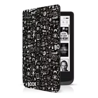Carcasă CONNECT IT Doodle pentru PocketBook 616/618/627/628/632, DOODLE BLACK Carcasă CONNECT IT Doodle pentru PocketBook 616/618/627/628/632, DOODLE BLACK