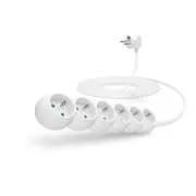 Cablu prelungitor CONNECT IT 230 V, 6 prize, 3 m, fără întrerupător (negru)