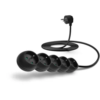 Cablu prelungitor CONNECT IT 230 V, 5 prize, 3 m, fără întrerupător (negru) Cablu prelungitor CONNECT IT 230 V, 5 prize, 3 m, fără întrerupător (negru)