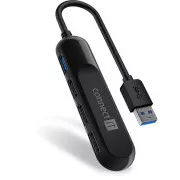 CONNECT IT USB-A hub USB 3.0, extern, NEGRU