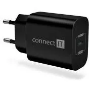 Adaptor de încărcare CONNECT IT Voyager2 1×USB-C, 25W PD, NEGRU