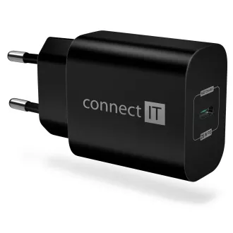 Adaptor de încărcare CONNECT IT Voyager2 1×USB-C, 25W PD, NEGRU