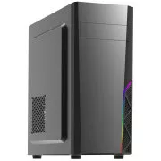 Carcasă Zalman miditower T8, fără sursă de alimentare, ATX, 1x ventilator 120mm, 1x USB 3.0, 2x USB 2.0, RGB, negru