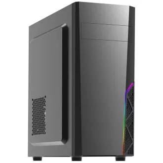 Carcasă Zalman miditower T8, fără sursă de alimentare, ATX, 1x ventilator 120mm, 1x USB 3.0, 2x USB 2.0, RGB, negru