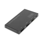 Splitter HDMI ultra subțire Digitus, 1x2, 4K / 60Hz HDR, HDCP 2.2, 18 Gbps, alimentat prin micro USB