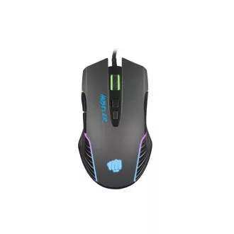 Mouse de gaming Fury Hustler, gaming, 6400DPI, USB, optic, cu fir, RGB, 7 butoane, lungime cablu 1.6m, negru