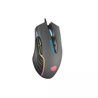 Mouse de gaming Fury Hustler, gaming, 6400DPI, USB, optic, cu fir, RGB, 7 butoane, lungime cablu 1.6m, negru