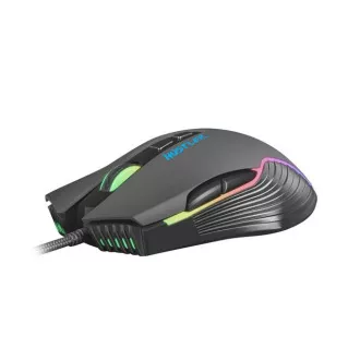 Mouse de gaming Fury Hustler, gaming, 6400DPI, USB, optic, cu fir, RGB, 7 butoane, lungime cablu 1.6m, negru
