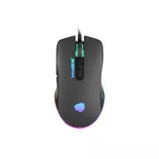Fury Gaming Mouse Scrapper, gaming, 6400DPI, USB, optic, cu fir, RGB, 7 butoane, lungime cablu 1.6m, negru