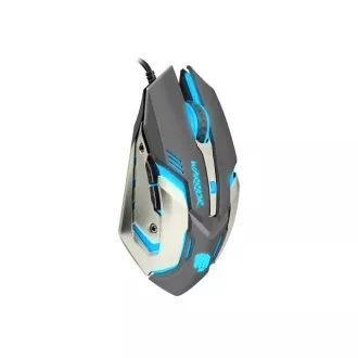 Mouse de gaming Fury Warrior, gaming, 3200DPI, USB, optic, cu fir, RGB, 6 butoane, lungime cablu 1.5m, negru Mouse de gaming Fury Warrior, gaming, 3200DPI, USB, optic, cu fir, RGB, 6 butoane, lungime cablu 1.5m, negru
