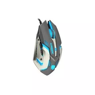 Mouse de gaming Fury Warrior, gaming, 3200DPI, USB, optic, cu fir, RGB, 6 butoane, lungime cablu 1.5m, negru Mouse de gaming Fury Warrior, gaming, 3200DPI, USB, optic, cu fir, RGB, 6 butoane, lungime cablu 1.5m, negru