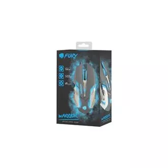 Mouse de gaming Fury Warrior, gaming, 3200DPI, USB, optic, cu fir, RGB, 6 butoane, lungime cablu 1.5m, negru Mouse de gaming Fury Warrior, gaming, 3200DPI, USB, optic, cu fir, RGB, 6 butoane, lungime cablu 1.5m, negru