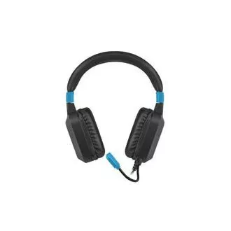 Cască de jocuri Fury Raptor cu microfon, cu fir, RGB, USB, jack 3,5 mm, lungime cablu 2 m, negru