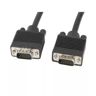 LANBERG Cablu VGA M/M de 1,8 m cu ecran dublu, negru