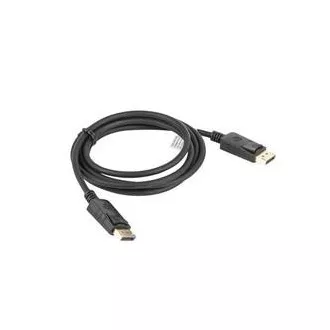 Cablu de conexiune LANBERG DisplayPort 1.2 M/M, 4K@60Hz, lungime 1,8 m, negru, cu zăvor, conectori placați cu aur
