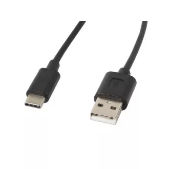 LANBERG Cablu de la USB-C (M) la USB-A (M) 2.0 de 1,8 m, negru