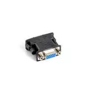 Adaptor LANBERG DVI-I (M) (24 5) Dual link la VGA (F), negru