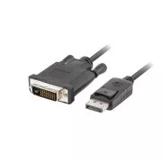 LANBERG Cablu de conexiune DisplayPort 1.2 la DVI-D (24 1), M/M, lungime 1,8 m, dual link, negru