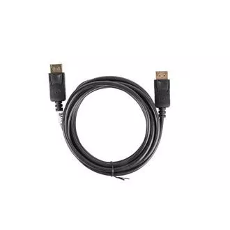 LANBERG Cablu de conexiune DisplayPort 1.2 M/M, 4K@60Hz, lungime 3m, negru, cu zăvor, conectori placați cu aur LANBERG Cablu de conexiune DisplayPort 1.2 M/M, 4K@60Hz, lungime 3m, negru, cu zăvor, conectori placați cu aur