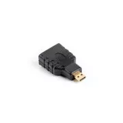 Reductor LANBERG de la HDMI (F) la HDMI MICRO (M), negru