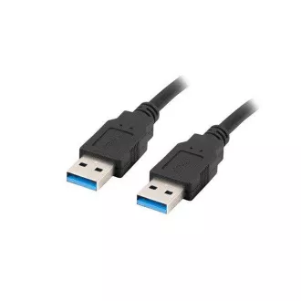 LANBERG Cablu USB-A M/M 3.0 de 0,5 m, negru