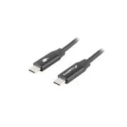 LANBERG Cablu USB-C M/M 2.0 de 1,8 m, negru, încărcare rapidă 4.0