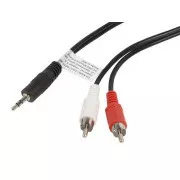 Cablu LANBERG Minijack 3,5mm (M) 3 PIN la 2x RCA (CINCH) (M) LANBERG Minijack 3,5mm (M) 3 PIN la 2x RCA (CINCH) (M) cablu 1,5m