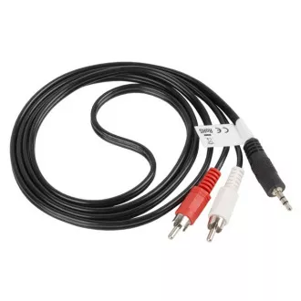 Cablu LANBERG Minijack 3,5mm (M) 3 PIN la 2x RCA (CINCH) (M) LANBERG Minijack 3,5mm (M) 3 PIN la 2x RCA (CINCH) (M) cablu 1,5m