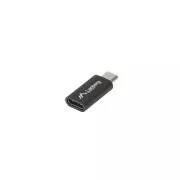 Adaptor LANBERG USB-C (F) 2.0 la USB MICRO (M), negru