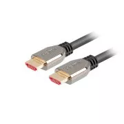 Cablu LANBERG Ultra High Speed HDMI 2.1, 48 Gbps, 8K@60Hz, 5K@120Hz, lungime 1,8m, negru, conectori placați cu aur