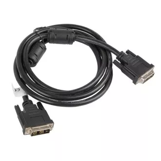 Cablu de conexiune LANBERG de la DVI-D(18 1) la DVI-D (18 1), M/M, lungime 1,8m, single link, negru Cablu de conexiune LANBERG de la DVI-D(18 1) la DVI-D (18 1), M/M, lungime 1,8m, single link, negru