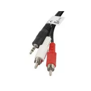 Cablu LANBERG Minijack 3,5 mm (M) 3 PIN la 2 x RCA (CINCH) (M) de 2 m