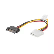 LANBERG Cablu Molex (F) la SATA (M) 15cm
