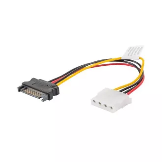 LANBERG Cablu Molex (F) la SATA (M) 15cm