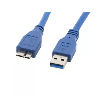 LANBERG Cablu Micro USB (M) la USB-A (M) 3.0 de 0,5 m, albastru