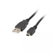 Cablu LANBERG USB MINI (M) la USB-A (M) 2.0 0,3 m, negru (CANON)