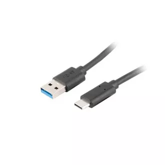 LANBERG Cablu de la USB-C (M) la USB-A (M) 3.1 de 1,8 m, negru