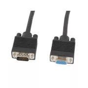 LANBERG Cablu prelungitor VGA M/F de 1,8 m, ecranat, negru