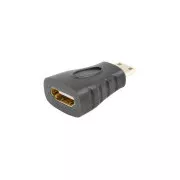 Adaptor LANBERG HDMI (F) la HDMI MINI (M), negru