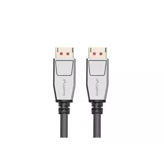 Cablu de conectare LANBERG DisplayPort 1.4 M/M, 8K@60Hz, 5K@120Hz, lungime 1,8 m, negru, cu zăvor, conectori placați cu aur